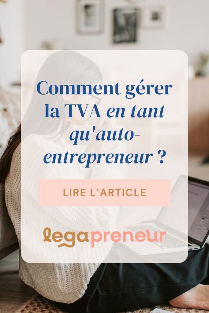 Epingle Pinterest - TVA et auto entrepreneur