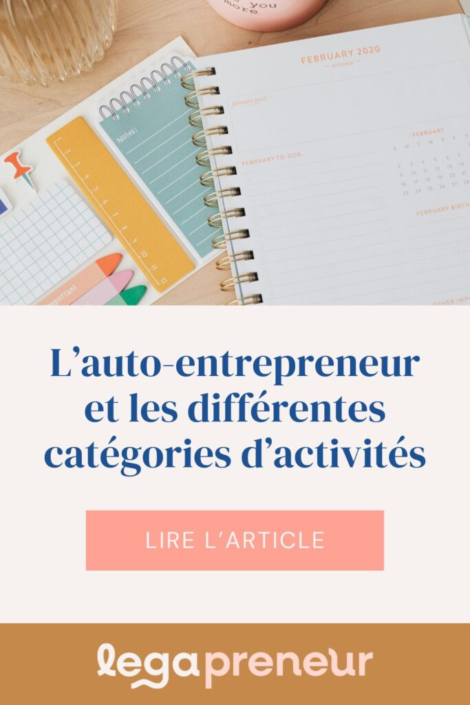 épingle Pinterest - auto-entrepreneur et catégories d'activité