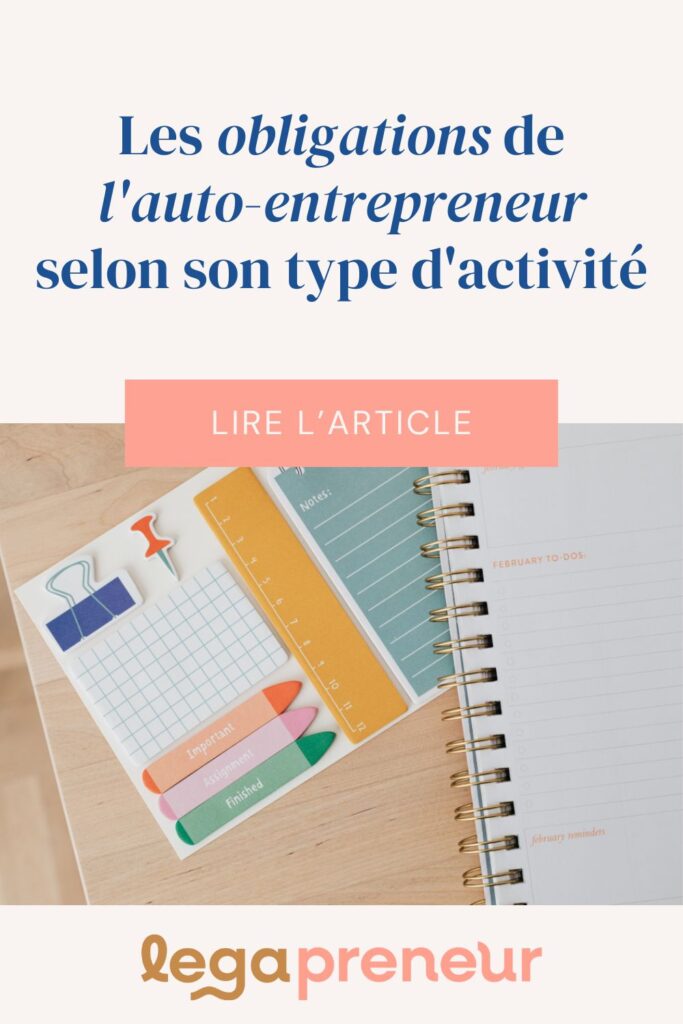 épingle Pinterest - auto-entrepreneur et catégories d'activité