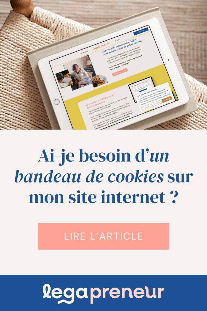 Epingle Pinterest - ai-je besoin d'un bandeau de consentement des cookies sur mon site internet ?