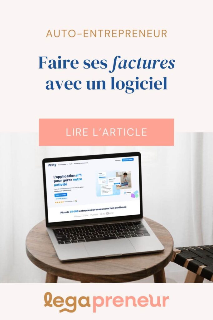 Epingle Pinterest : auto-entrepreneur, faire ses factures avec un logiciel