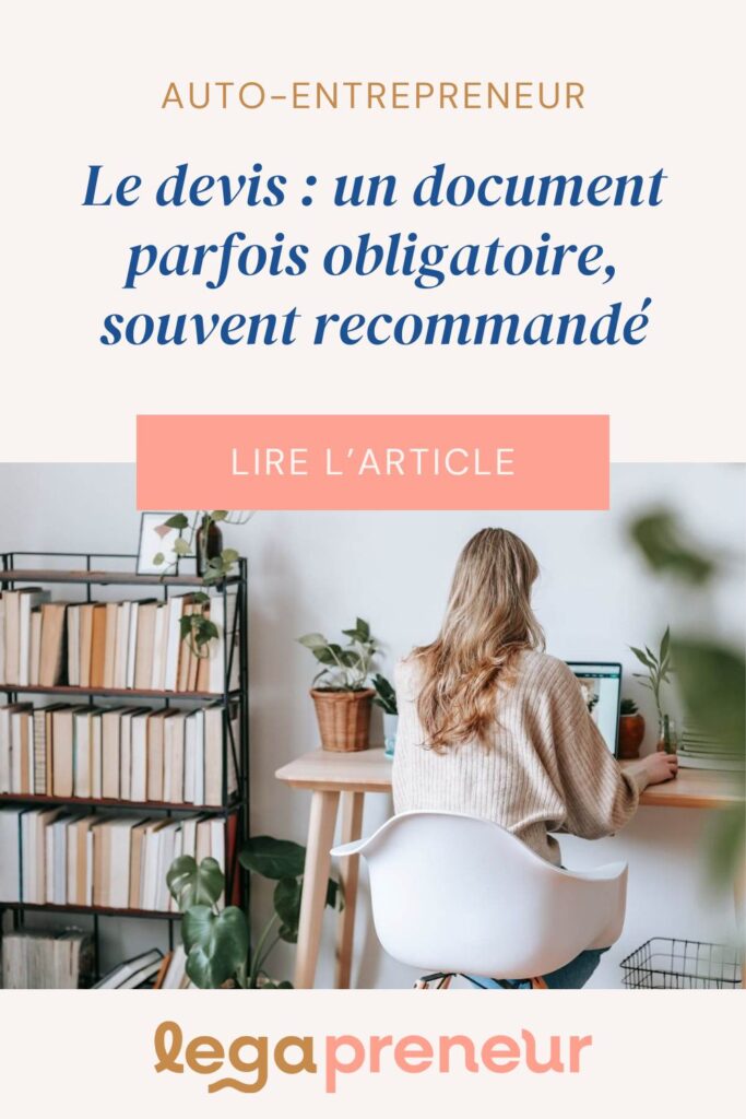 Epingle Pinterest - Dois-je établir des devis si je suis auto-entrepreneur ?