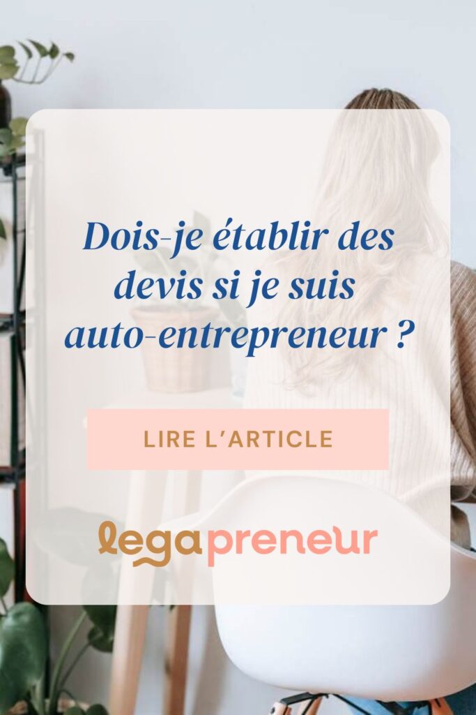 Epingle Pinterest - Dois-je établir des devis si je suis auto-entrepreneur ?